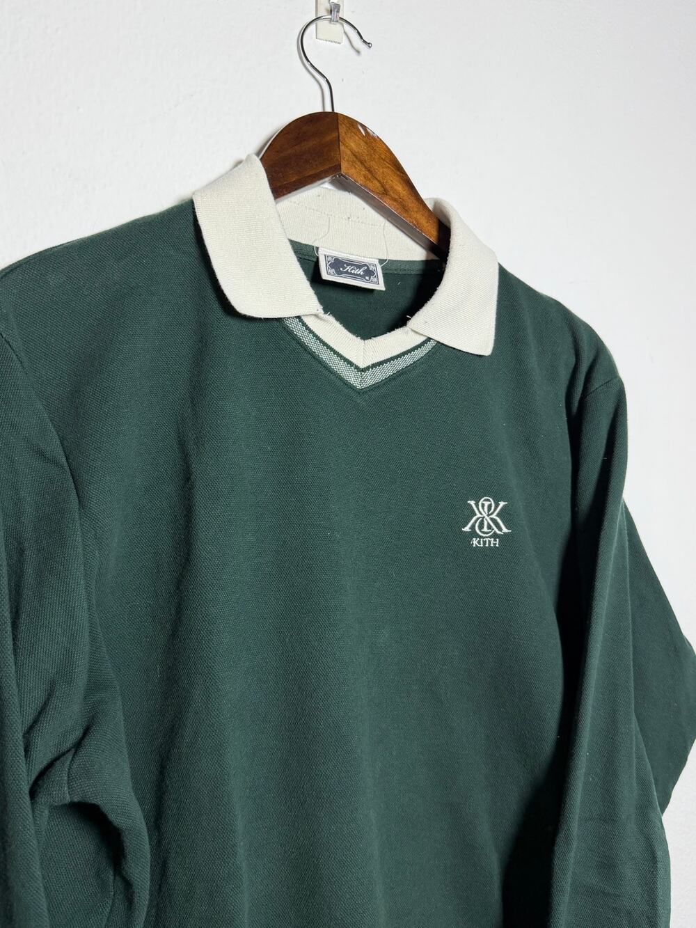 Kith Pique Long Sleeve Tap In Polo